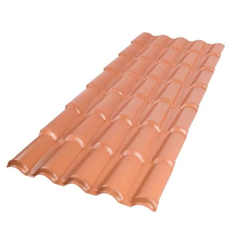 Telha Colonial 3,28x86x1,7cm PVC Terracota Afort