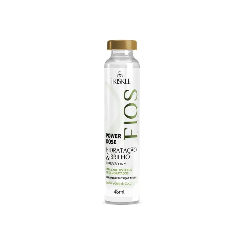 Triskle Power Dose Fios de Porcelana 45ml Hidratação