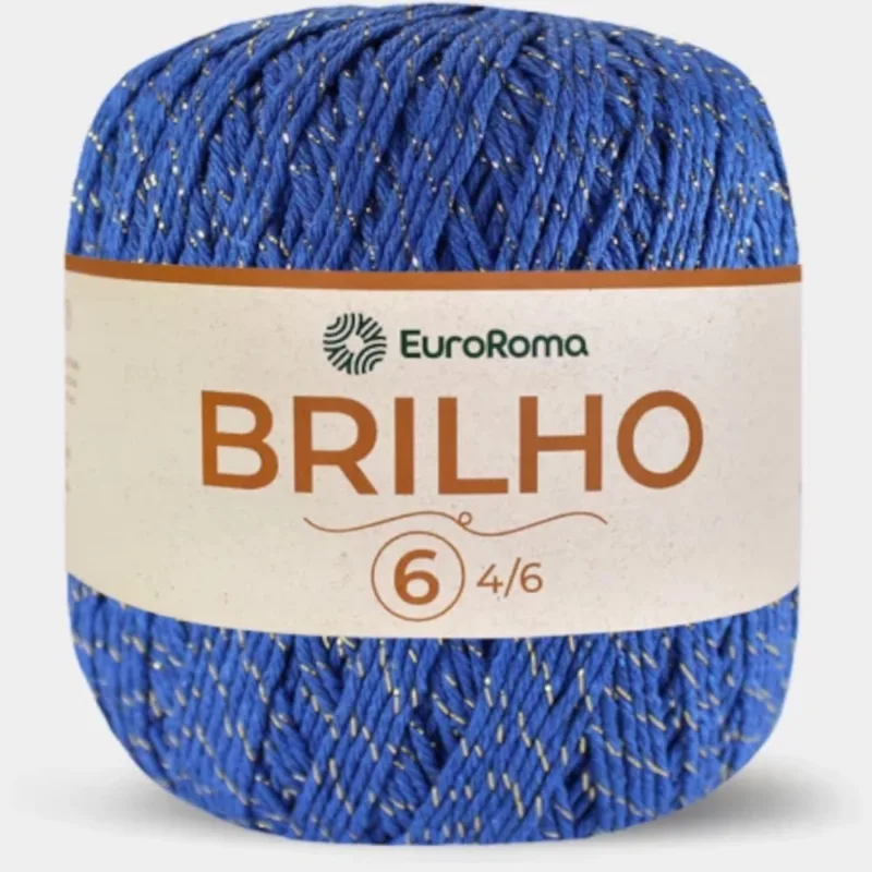 Barbante euroroma brilho 6 cor 903 ouro/royal 400GR
