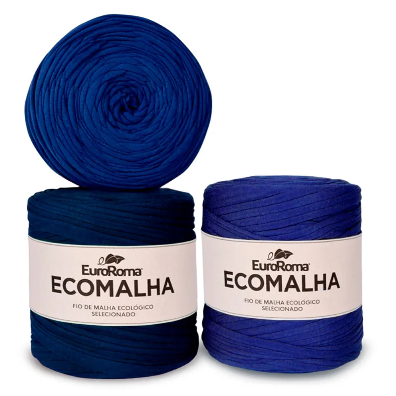 Fio de Malha Euroroma Ecomalha C/140m - Sortido TONS DE AZUL FORTE