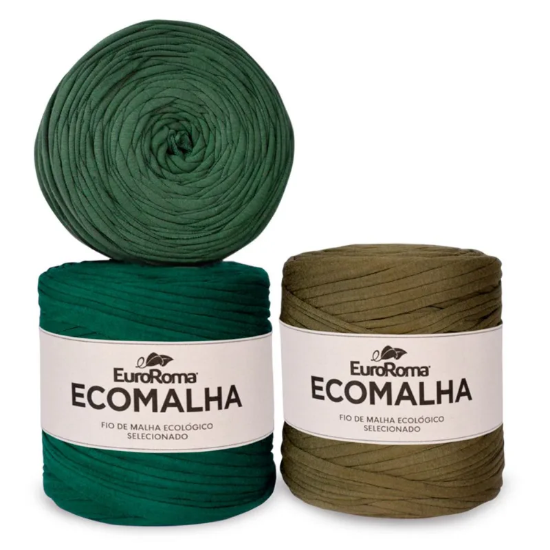 Fio de Malha Euroroma Ecomalha C/140m - Sortido TONS DE VERDE FORTE