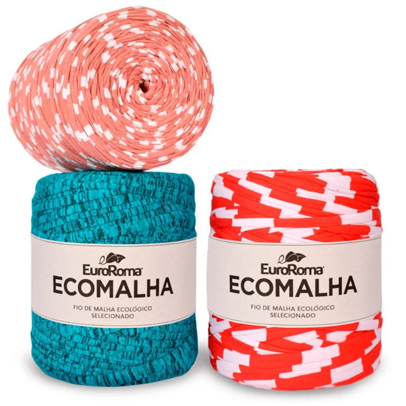 FIO DE MALHA EUROROMA ECOMALHA C/140M ESTAMPAS LISTRADA