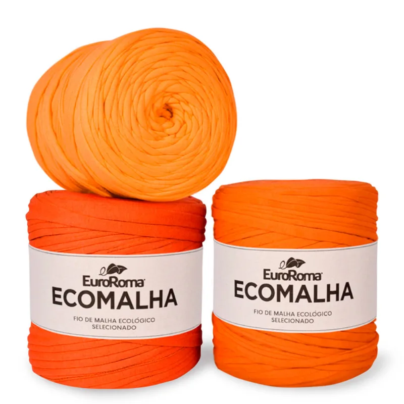Fio de Malha Euroroma Ecomalha C/140m - Sortido TONS DE LARANJA