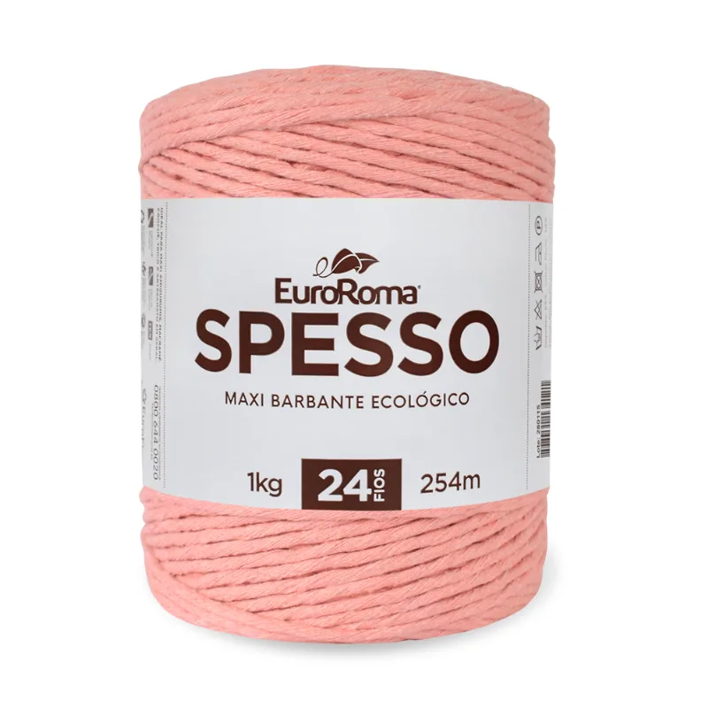 Barbante Euroroma Spesso 4/24 1kg C/ 254m SALMAO