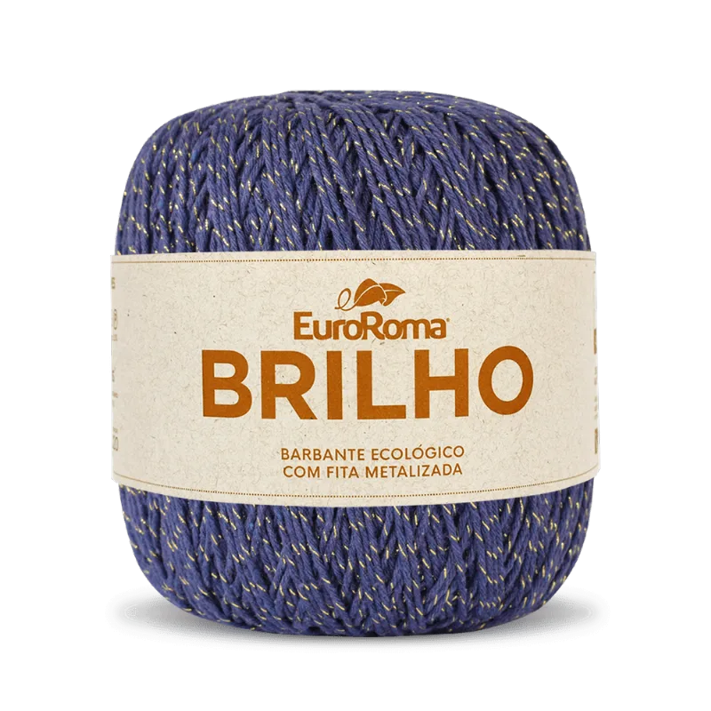 Barbante Euroroma Brilho Ouro 4/6 400g C/406m ROXO