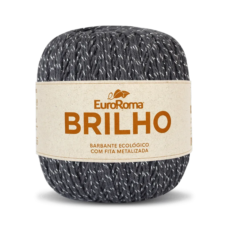 Barbante Euroroma Brilho Prata 4/6 400g C/406m CHUMBO