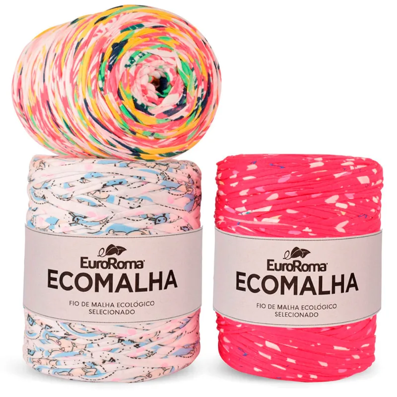 Fio de Malha Euroroma Ecomalha C/140m - Sortido ESTAMPAS DIVERSAS