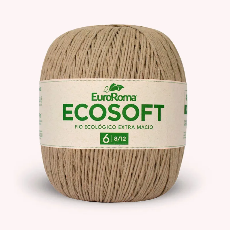 Barbante Euroroma Ecosoft 8/12 422g C/452m BEGE