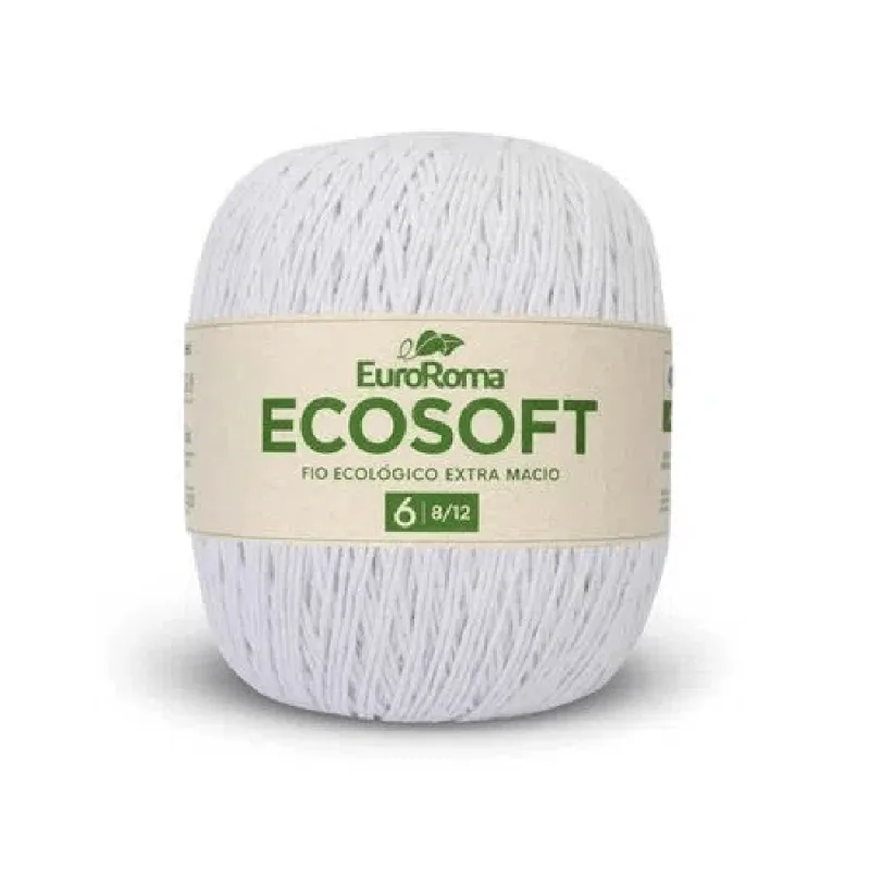 Barbante Euroroma Ecosoft 8/12 422g C/452m BRANCO