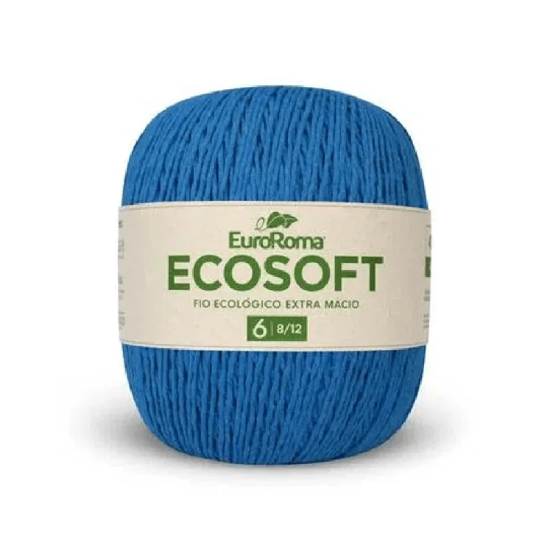 Barbante Euroroma Ecosoft 8/12 422g C/452m AZUL PISCINA