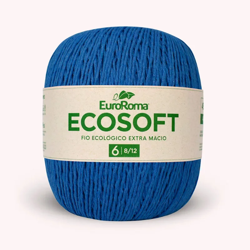 Barbante Euroroma Ecosoft 8/12 422g C/452m AZUL ROYAL