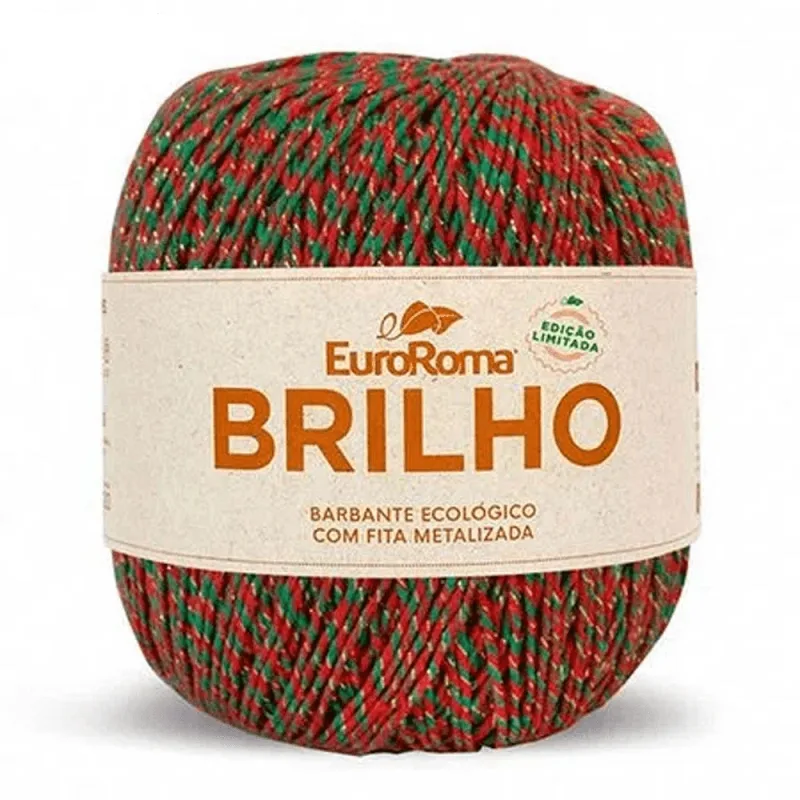Barbante Euroroma Brilho Ouro 4/6 400g C/406m 1000/803 NATAL