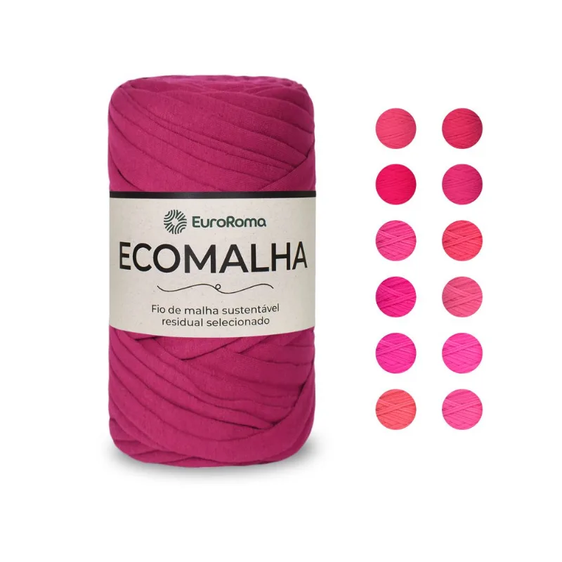 FIO DE MALHA ECOMALHA EUROROMA 80M 3007Er - Tons De Pink