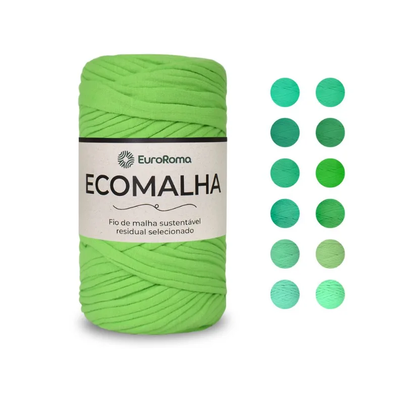 FIO DE MALHA ECOMALHA EUROROMA 80M 3012Er - Tond De Verde Claro