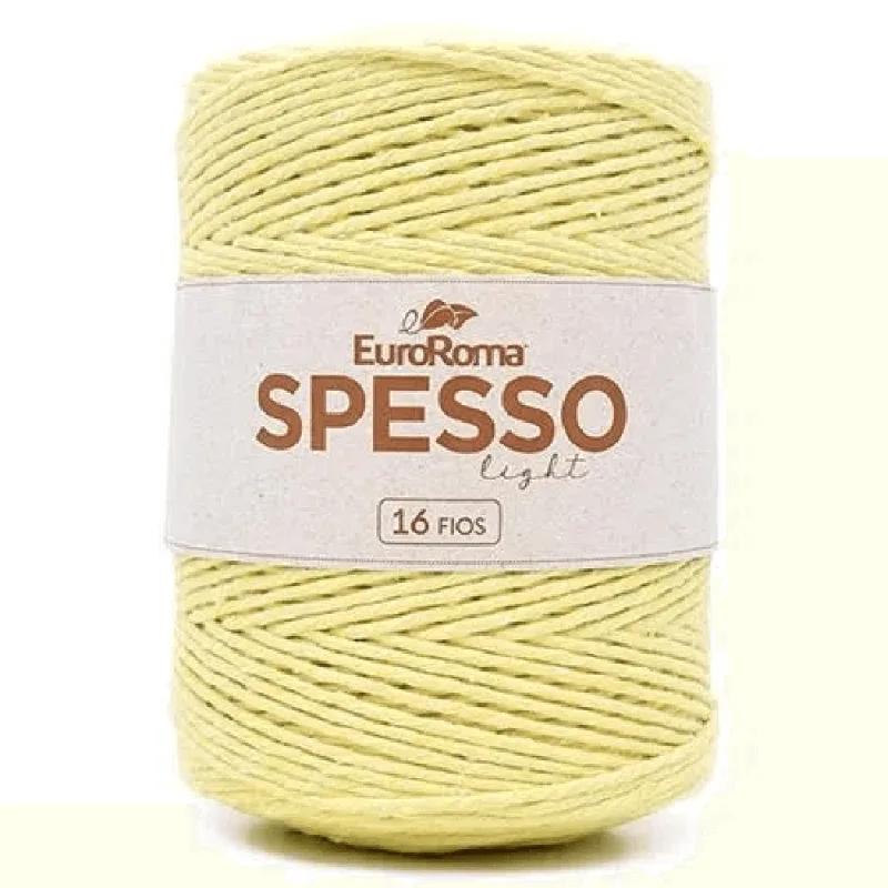 Barbante Euroroma Spesso 4/16 1kg C/381m AMARELO BEBE