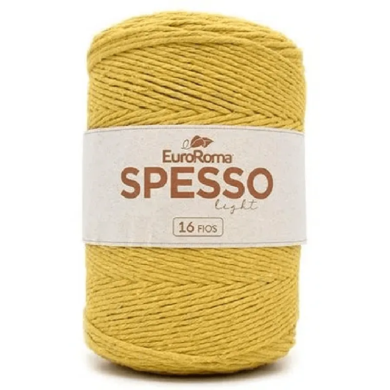 Barbante Euroroma Spesso 4/16 1kg C/381m MOSTARDA