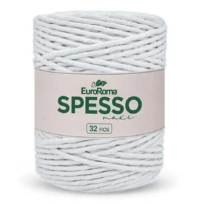 Barbante Euroroma Spesso 4/32 1kg C/ 191m Cru BRANCO