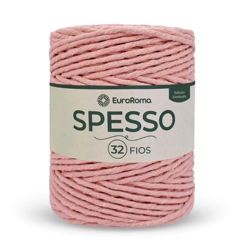 Barbante Euroroma Spesso 4/32 1kg C/ 191m Cru Malva