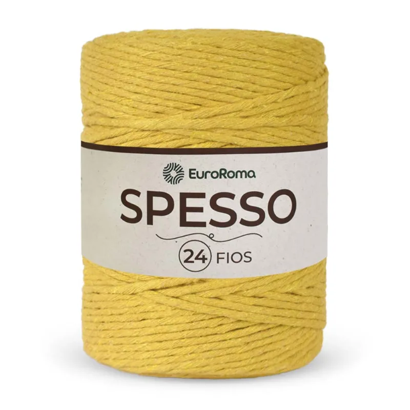 Barbante Euroroma Spesso 4/24 1kg C/ 254m Barbante Euroroma Spesso Ne 1400/450 4/24 1kg C/254 M Ouro