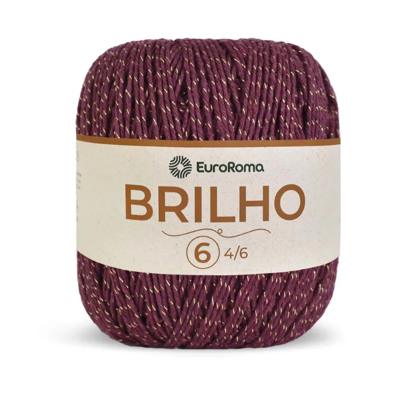 Barbante Euroroma Brilho Ouro 4/6 400g C/406m Bordo