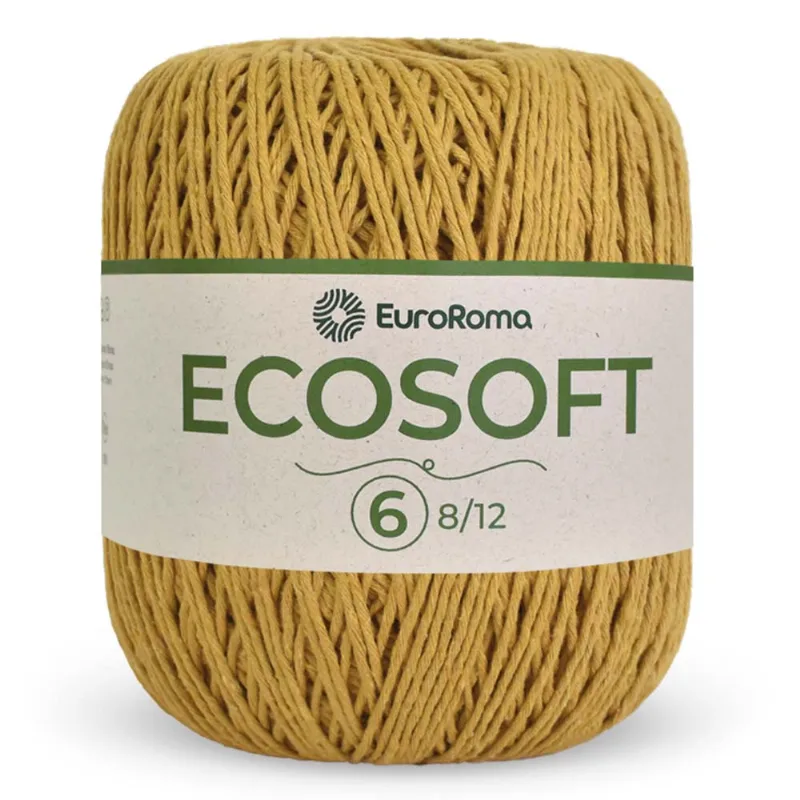 Barbante Euroroma Ecosoft 8/12 422g C/452m Mostarda