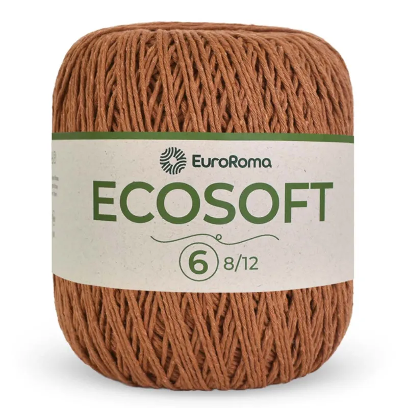 Barbante Euroroma Ecosoft 8/12 422g C/452m Telha