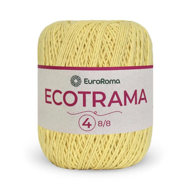 Fio Euroroma Ecotrama 8/8 200g C/340m Amarelo Bebe
