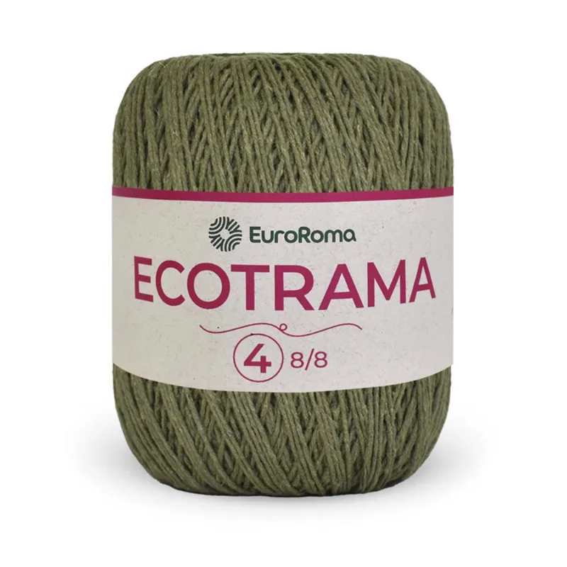 Fio Euroroma Ecotrama 8/8 200g C/340m Verde Militar