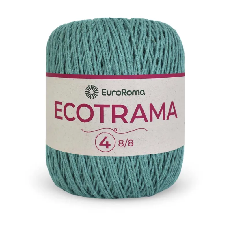 Fio Euroroma Ecotrama 8/8 200g C/340m Verde Agua Escu