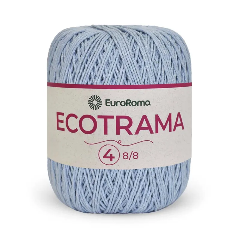 Fio Euroroma Ecotrama 8/8 200g C/340m Azul Bebe