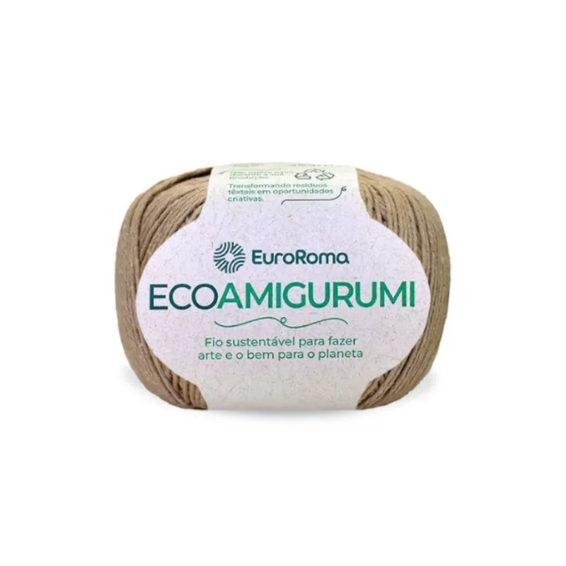 Fio Euroroma Ecoamigurumi 8/7 160g 254m 1110 Bege