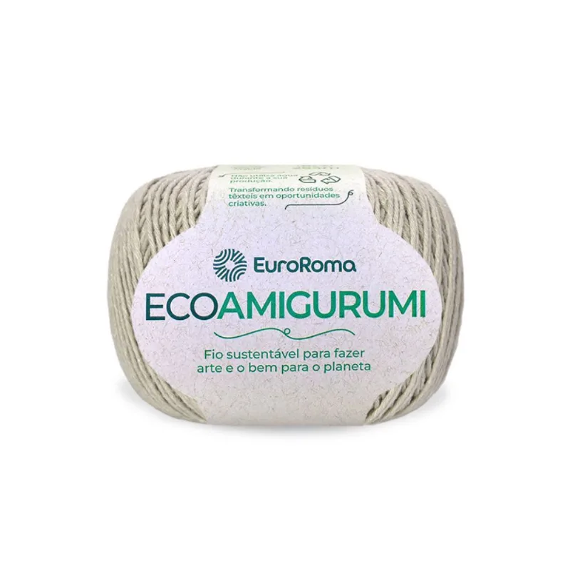 Fio Euroroma Ecoamigurumi 8/7 160g 254m 300 Caqui