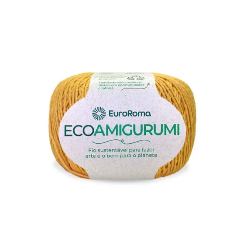 Fio Euroroma Ecoamigurumi 8/7 160g 254m 470 Mostarda