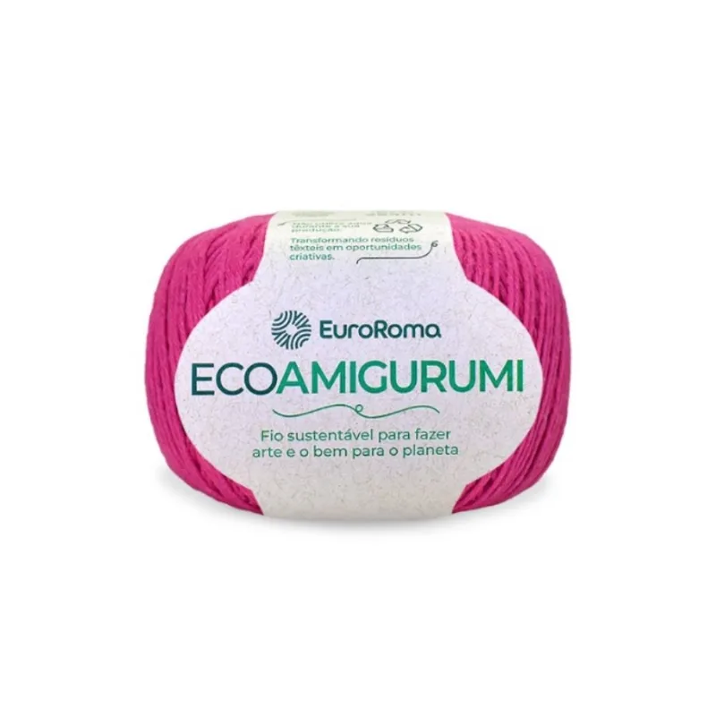 Fio Euroroma Ecoamigurumi 8/7 160g 254m 550 Pink