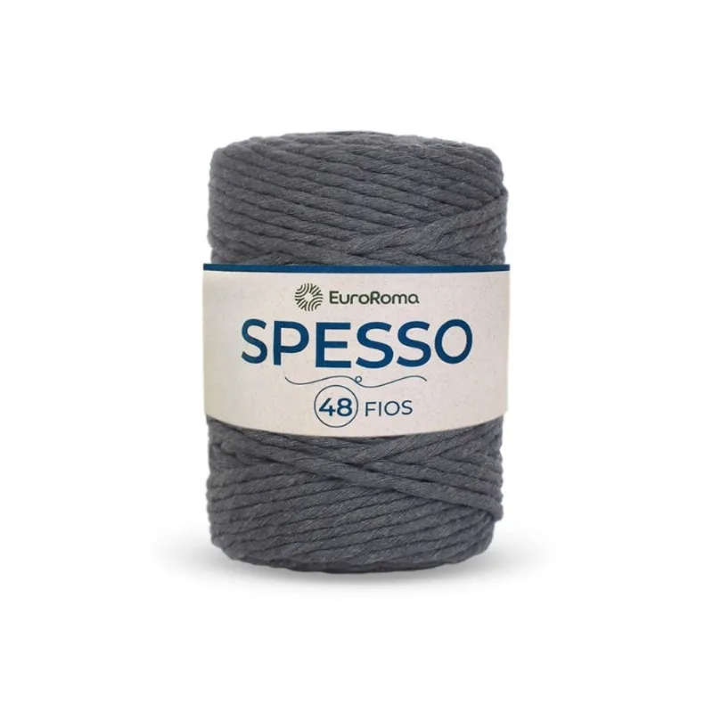 Barbante Euroroma Spesso 1430/1110 4/48 1kg 127m Chumbo