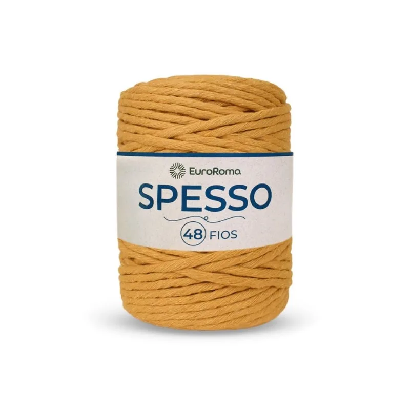 Barbante Euroroma Spesso 1430/1110 4/48 1kg 127m Mostarda