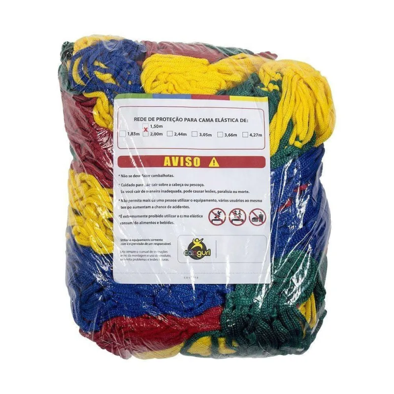 Rede de Proteção Colorida para Cama Elástica 1,50 m Canguri - Não Disponível - Brinquedos