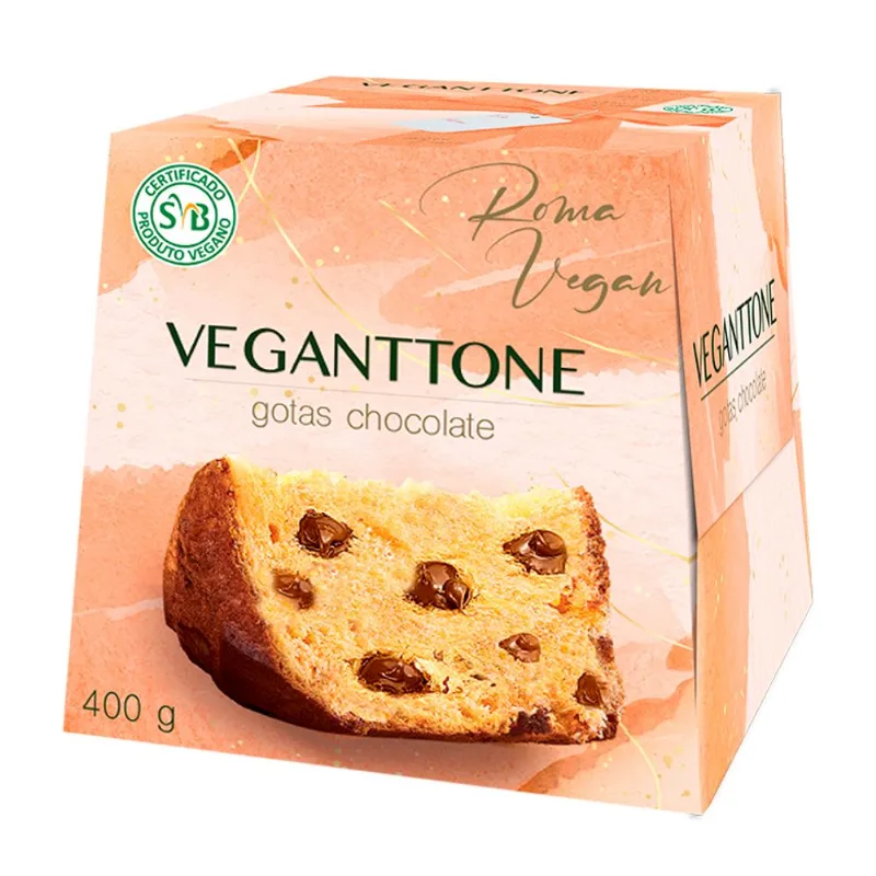 Panettone Romanato Veganttone Gotas de Chocolate 400g