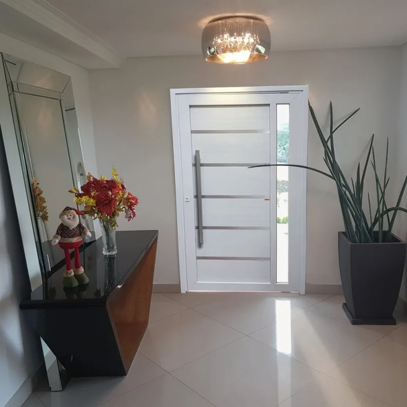 Porta Pivotante Miraggio PVC Tecplus100 216x100cm Direita Brimak - Brimak - Portas E Janelas