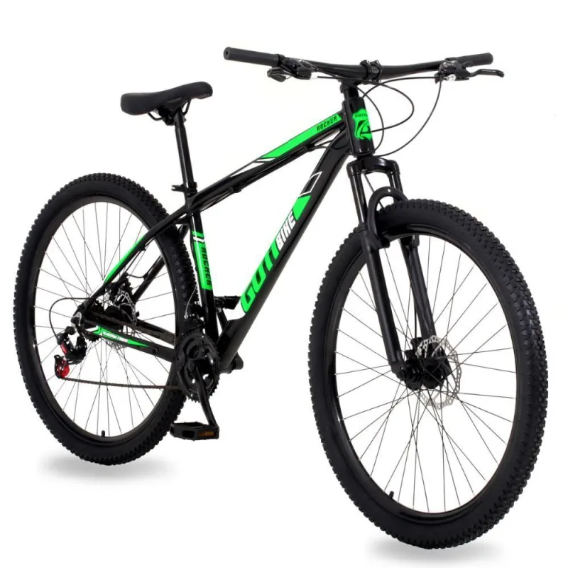 Bicicleta Aro 29 Gott 21 Marchas Câmbio Traseiro Shimano 17 Preto Verde - Não Disponível - Esporte E Lazer