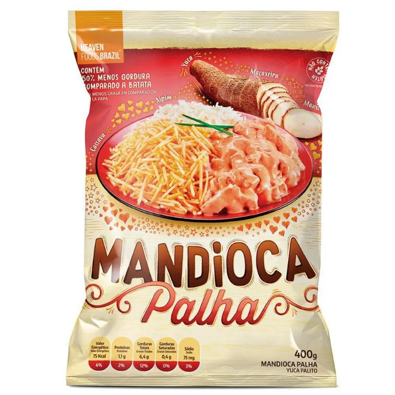 Mandioca Palha Pacote 400g