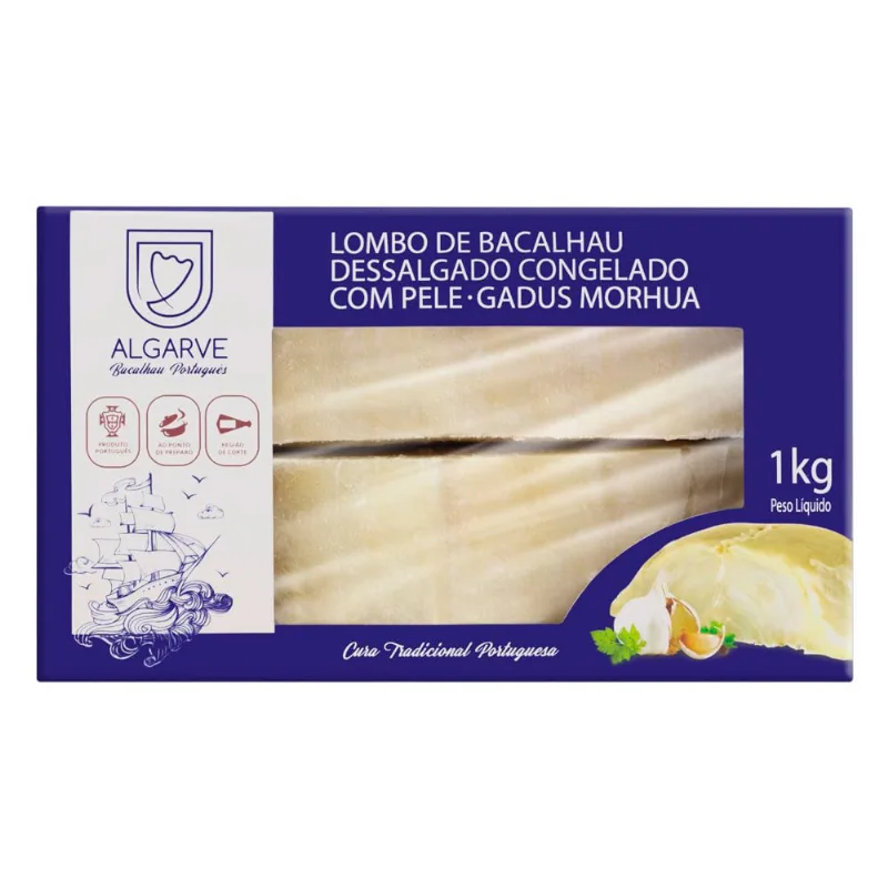 Lombo Bacalhau Saithe Algarve Dessalgado 1Kg