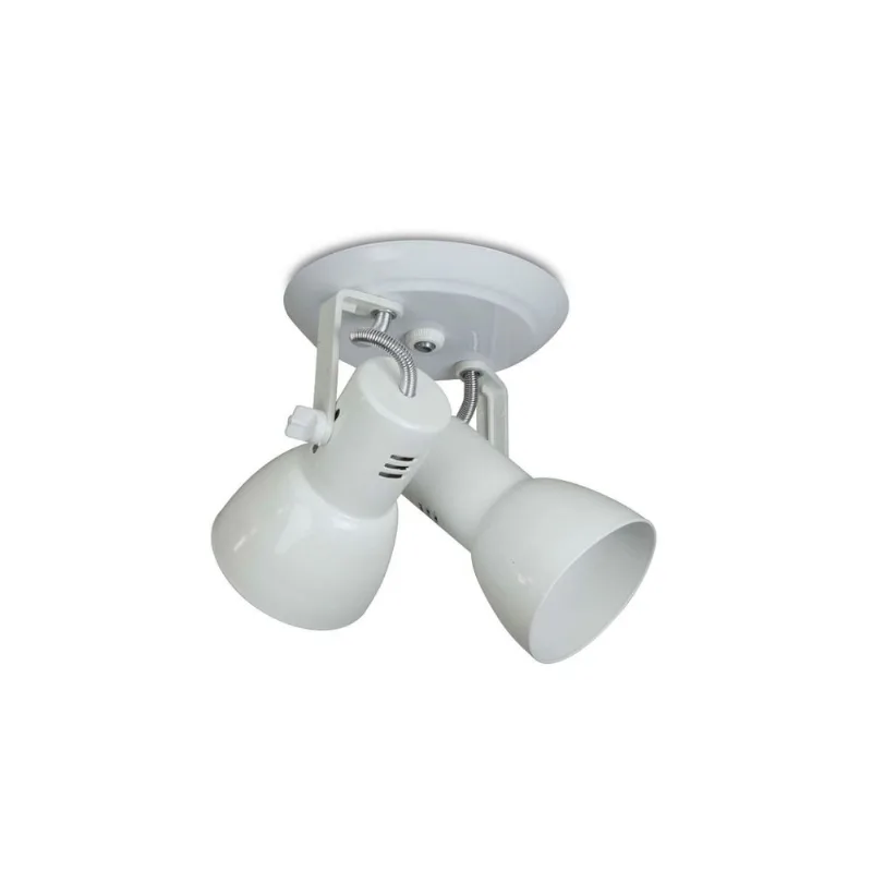 Spot Cone Branco Para 2 Lâmpadas Kin Home