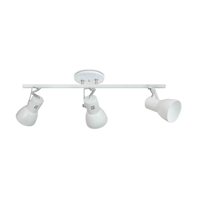 Spot Trilho Branco Para 3 Lâmpadas Kin Home
