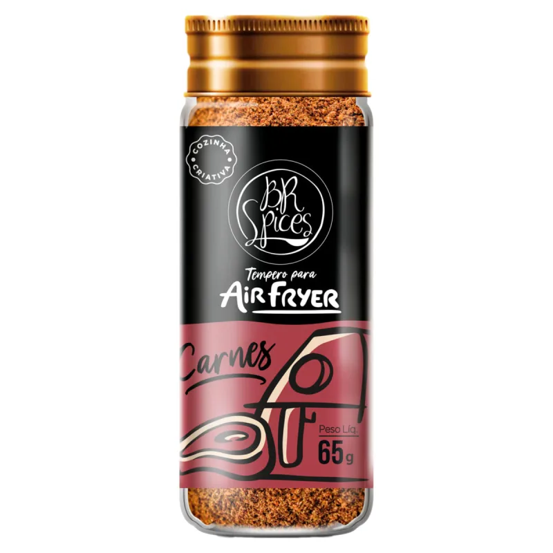 Tempero Para Air Fryer Carnes BR Spices 65g - BR Spices - Mercearia