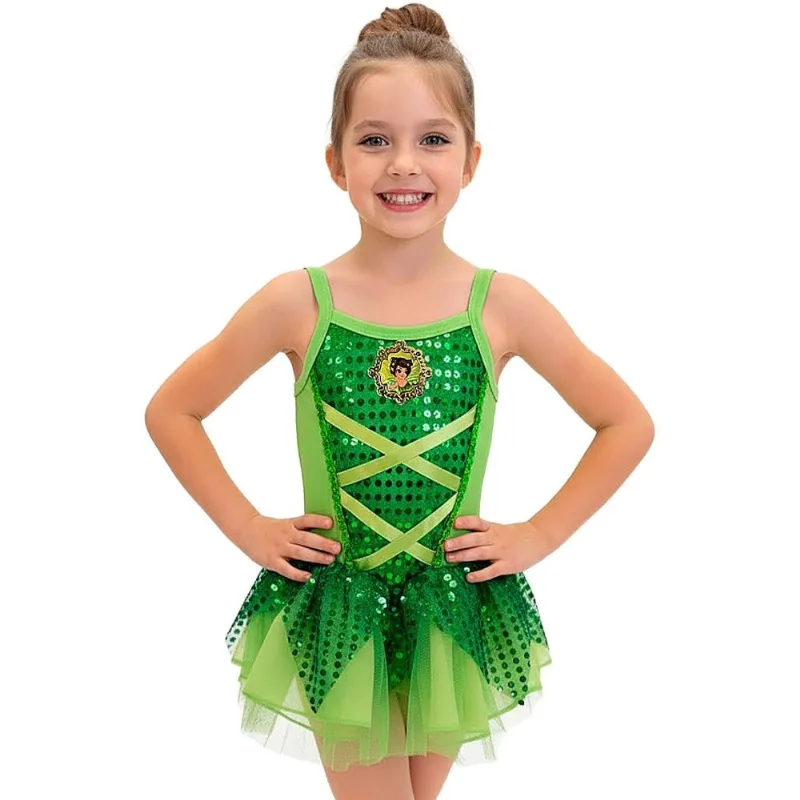 Fantasia Carnaval Infantil Menina Vestido Sininho TinkerBell GG / VERDE