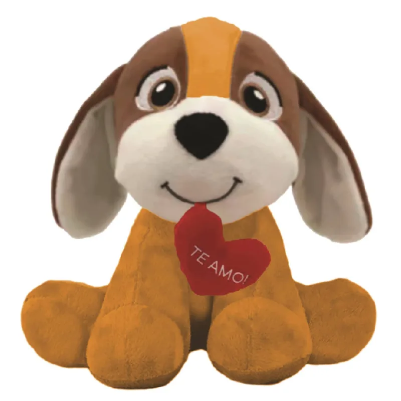 Animais de Pelúcia Unik Pequenos Amáveis com Coração Cachorro 18cm - UNIK - Brinquedos