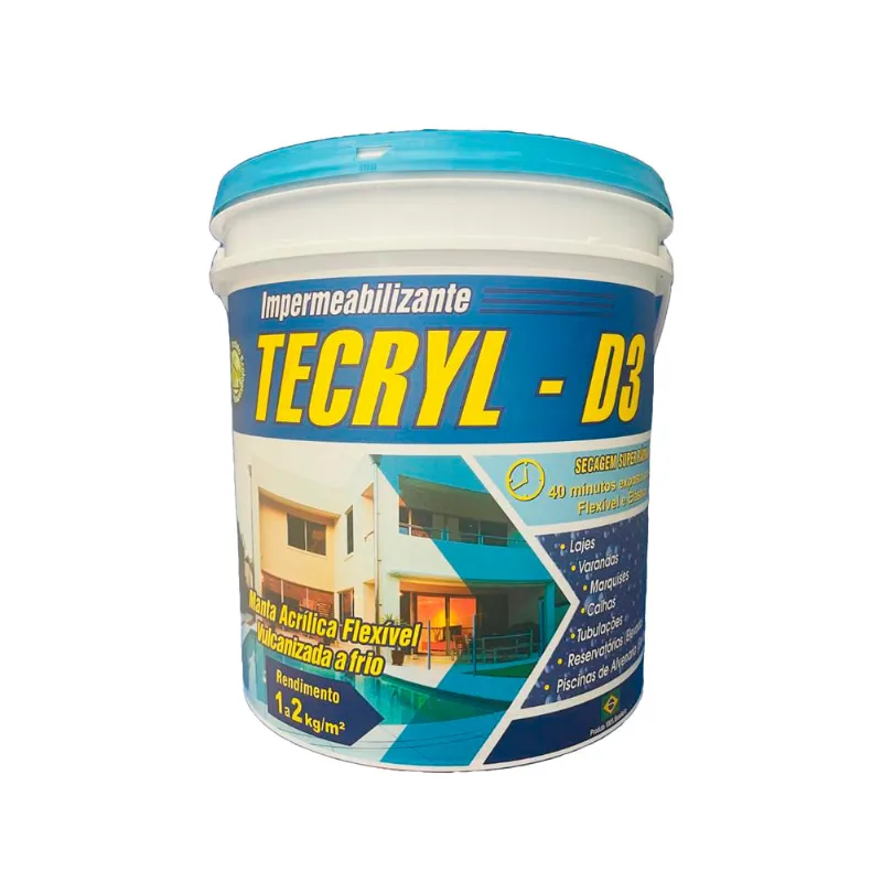 Manta Líquida Impermeabilizante D3 Azul 15kg - Tecryl