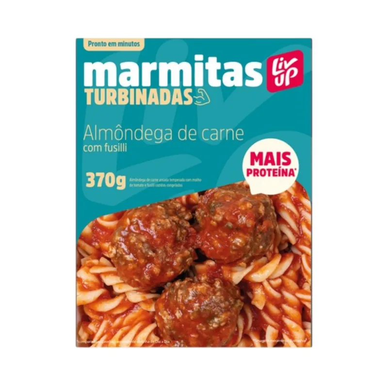 Marmita Turbinadas de Almôndega de Carne com Fusilli Liv Up 370g