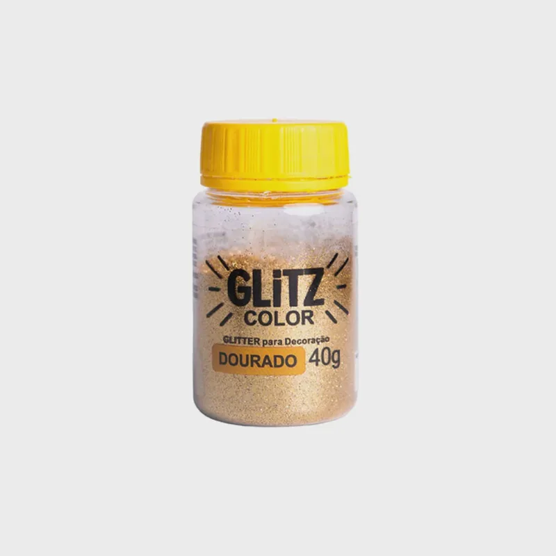Pó Glitz Decorativo Color Fab De 40g Dourado